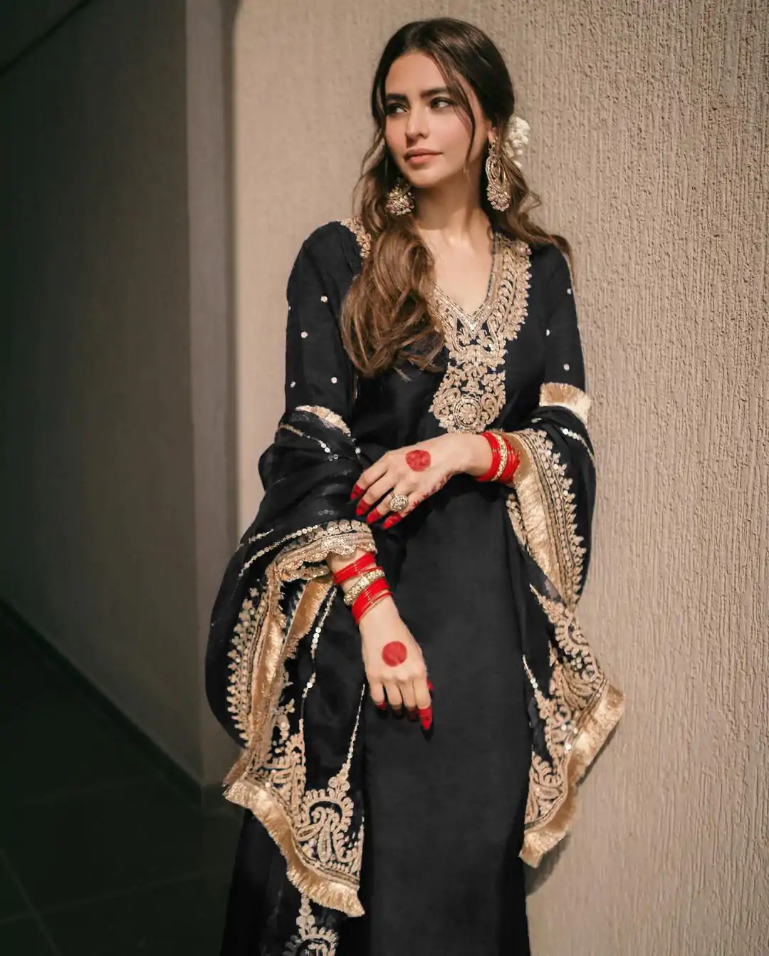 SRK 5153 Black Color Pure Chinnon Silk Embroidery Sequence Salwar Suit Wedding, Party, Festive, Events Expected Delivery 4-6 Working Days @ 1899/- | Jump Suits, Salwar suit, Designer Suits, Casual Suits, Creative suits, Palazzo Suits, Party Wear Suits, Patiala Suits, Straight Suits
