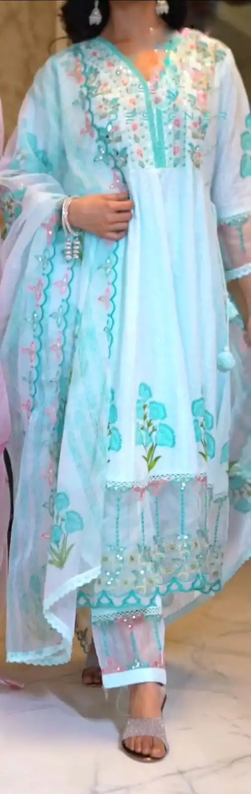 NSR 813 Blue Color Georgette Embroidery Sequence Gown Casual, Wedding, Festive Party Wear, Events   Expected Delivery  4-6 Working Days @2149/- | Gowns, Bollywood Gowns, Creative Gowns, Designer Gowns, Embroidered Gowns, Party Wear Gowns