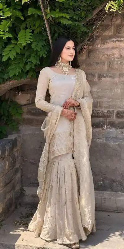NF 1217 Cream Color Chinon Silk Embroidery Sequence Salwar Suit Casual, Wedding, Party, Festive, Events . Expected Delivery  4-6 Working Days @2049 | Salwar suit, Designer Suits, Casual Suits, Creative suits, Palazzo Suits, Party Wear Suits, Patiala Suits, Straight Suits