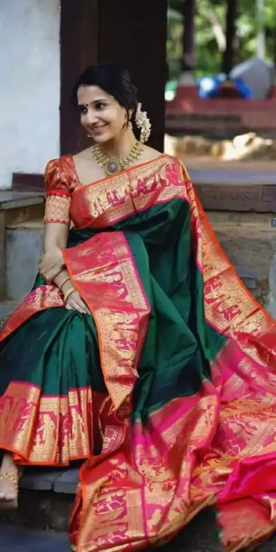 KP 2031 Green Color Soft Lichi Silk Jacquard On All Over Saree Casual, Party Wear, Wedding, Events Etc. Expected Delivery 4-6 Working Days @1449/- | Sarees, Bollywood Sarees, Creative Sarees, Designer Sarees, Embroidered Sarees, Ethnic Saree, Modern Digital sarees, Party Wear Sarees