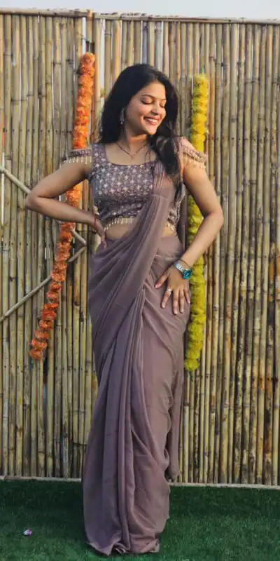 RANGILA Grey Color Faux Georgette Sequence Embroidery Saree Casual, Party Wear, Wedding, Events, Etc. Expected Delivery 4-6 Working Days 1899/- | Sarees, Bollywood Sarees, Creative Sarees, Designer Sarees, Embroidered Sarees, Ethnic Saree, Modern Digital sarees, Party Wear Sarees