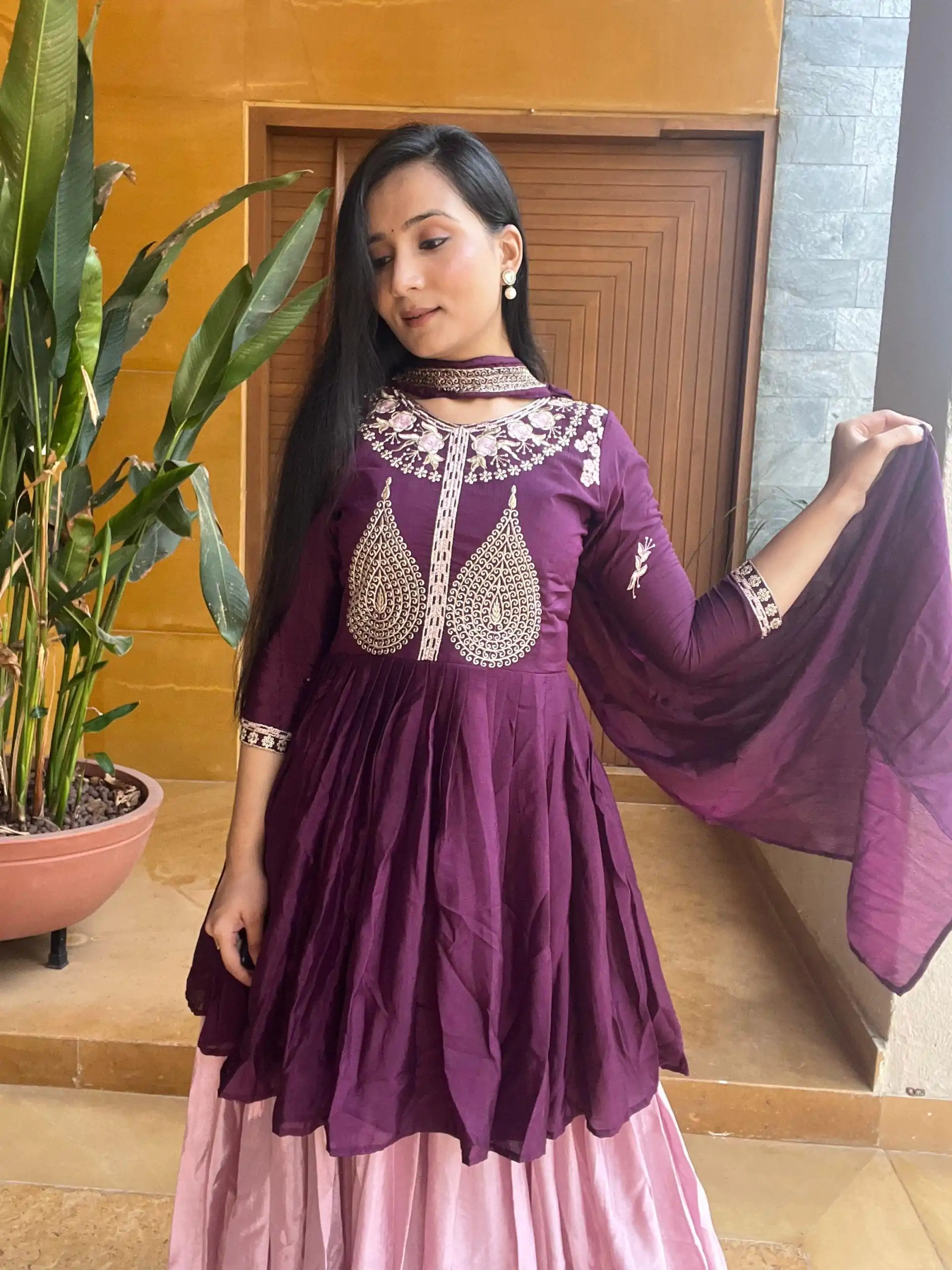 Ram 010 Purple Color Chinon Heavy Embroidery Work Lehenga Choli Casual, Wedding, Festive, Events Expected Delivery 4-6 Working Days @2049/- | Lehenga, Bollywood Lehenga, Creative Lehenga, Designer Lehenga, Embroidered Lehenga, Party Wear Lehenga
