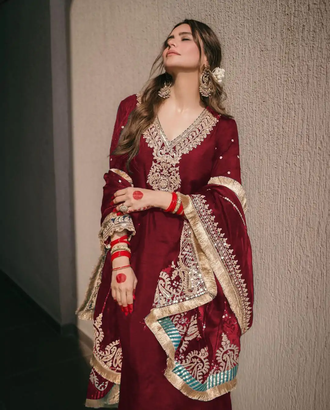 SRK 5153 Red Color Pure Chinnon Silk Embroidery Sequence Salwar Suit Wedding, Party, Festive, Events Expected Delivery 4-6 Working Days @ 1899/- | Jump Suits, Salwar suit, Designer Suits, Casual Suits, Creative suits, Palazzo Suits, Party Wear Suits, Patiala Suits, Straight Suits