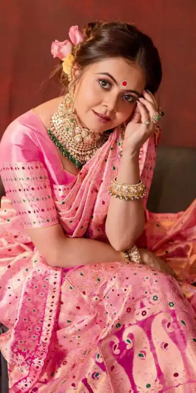 KP 3070 Pink Color Soft Lichi Silk Jacquard On All Over Saree Casual, Party Wear, Wedding, Events Etc. Expected Delivery 4-6 Working Days @1449/- | Sarees, Bollywood Sarees, Creative Sarees, Designer Sarees, Embroidered Sarees, Ethnic Saree, Modern Digital sarees, Party Wear Sarees