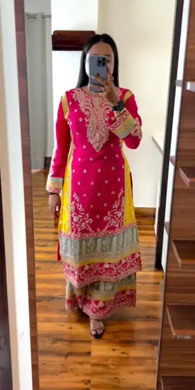 KD 1468 Pink Chinon Silk Sequence Work Salwar Suit Casual, Party, Festive, Events Wedding Etc.  Expected Delivery 4-6 Working Days @3149/- | Salwar suit, Designer Suits, Casual Suits, Creative suits, Palazzo Suits, Party Wear Suits, Straight Suits