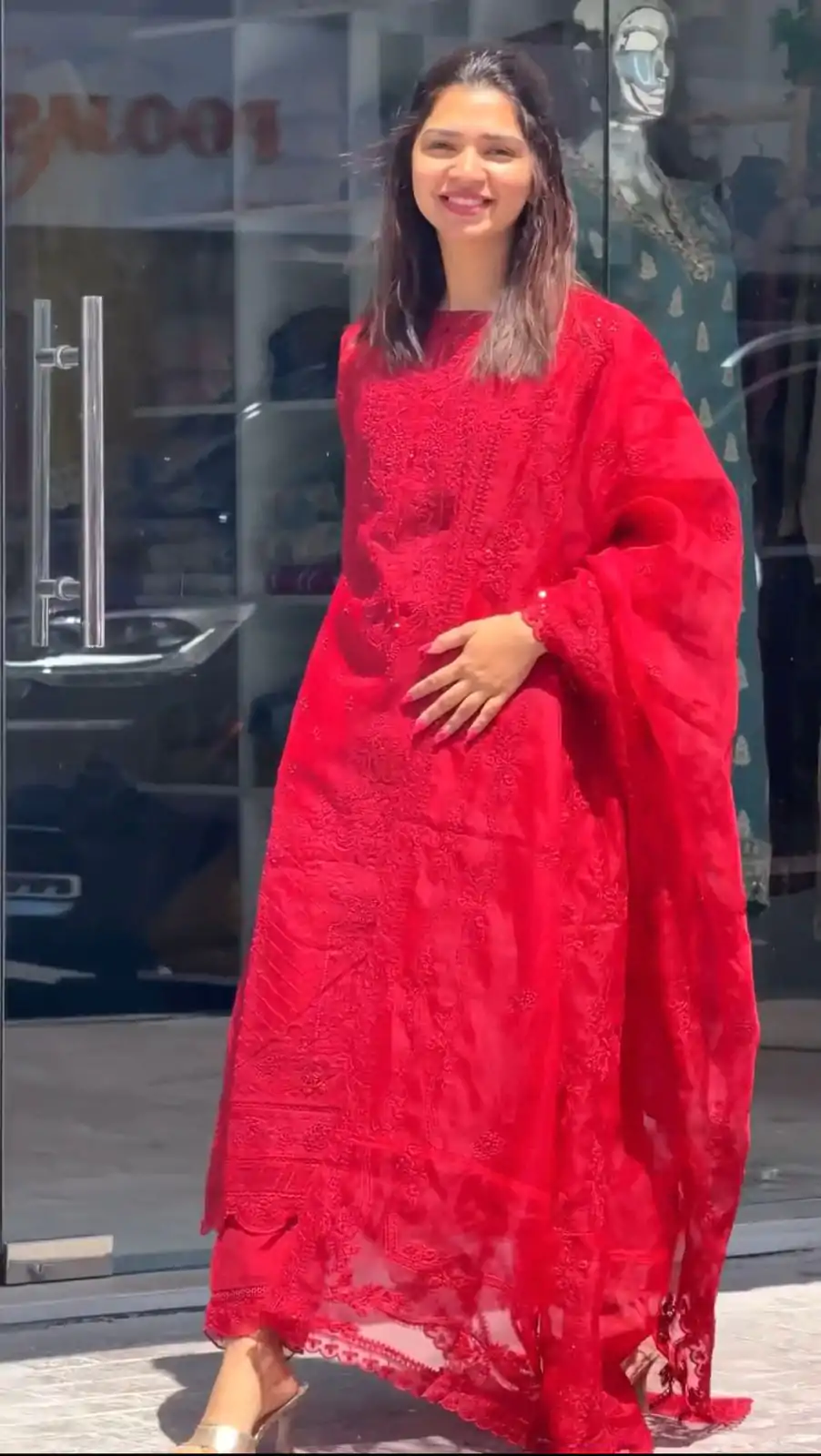 AD 161 Red Color Georgette Embroidery Work Sharara Suit Casual, Wedding, Party, Festive, Events Etc. Expected Delivery 4-6 Working Days @2049/- | Jump Suits, Salwar suit, Designer Suits, Casual Suits, Creative suits, Palazzo Suits, Party Wear Suits, Patiala Suits, Straight Suits