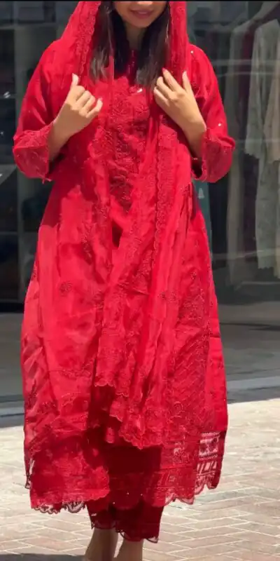 AD 161 Red Color Georgette Embroidery Work Sharara Suit Casual, Wedding, Party, Festive, Events Etc. Expected Delivery 4-6 Working Days @2049/- | Jump Suits, Salwar suit, Designer Suits, Casual Suits, Creative suits, Palazzo Suits, Party Wear Suits, Patiala Suits, Straight Suits