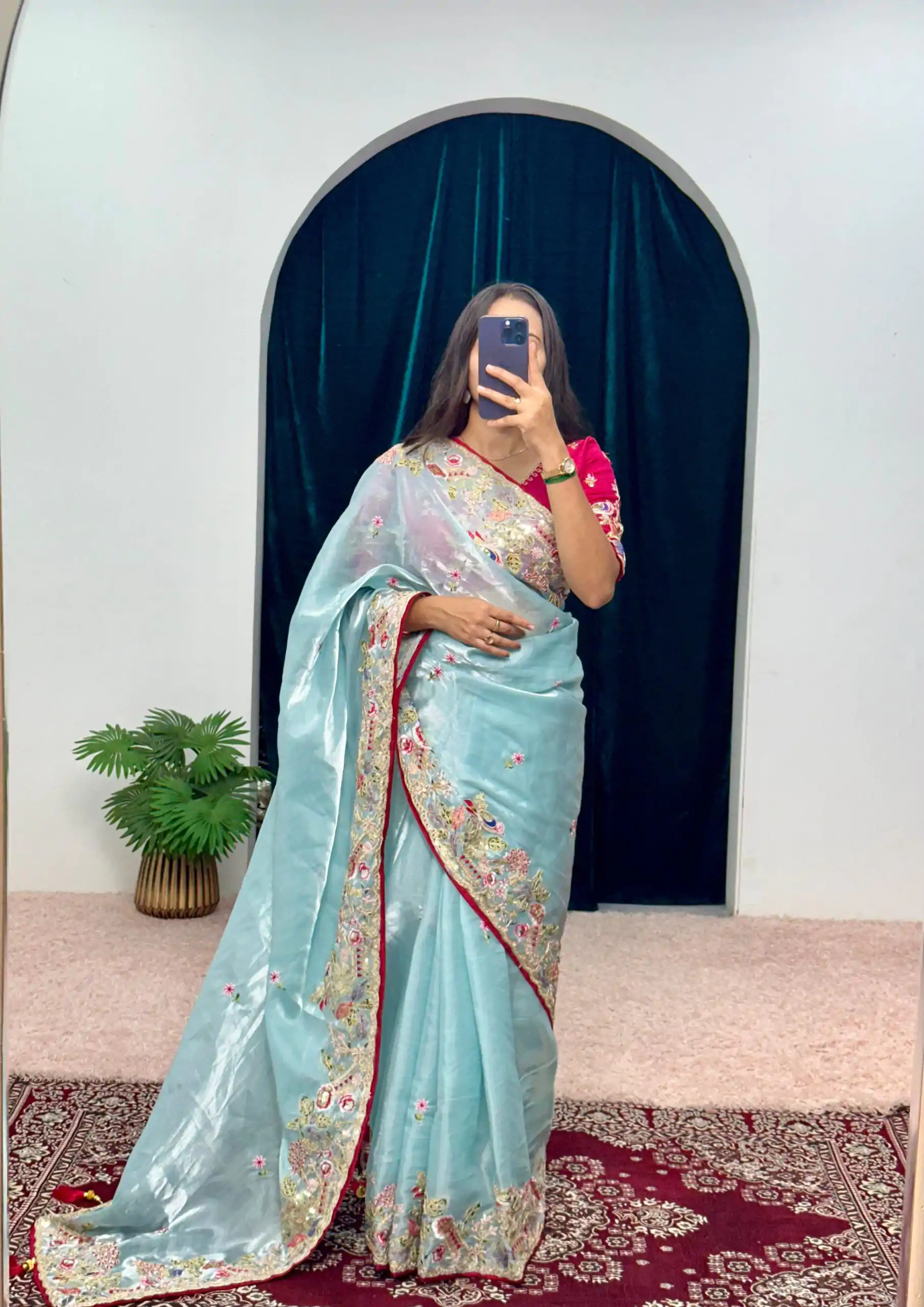 ST 474 Blue Color Jimmy Choo Embroidery Sequins Saree Casual, Wedding, Party, Festive, Events Etc. Expected Delivery 4-6 Working Days @2449/- | Sarees, Bollywood Sarees, Creative Sarees, Designer Sarees, Embroidered Sarees, Ethnic Saree, Modern Digital sarees, Party Wear Sarees