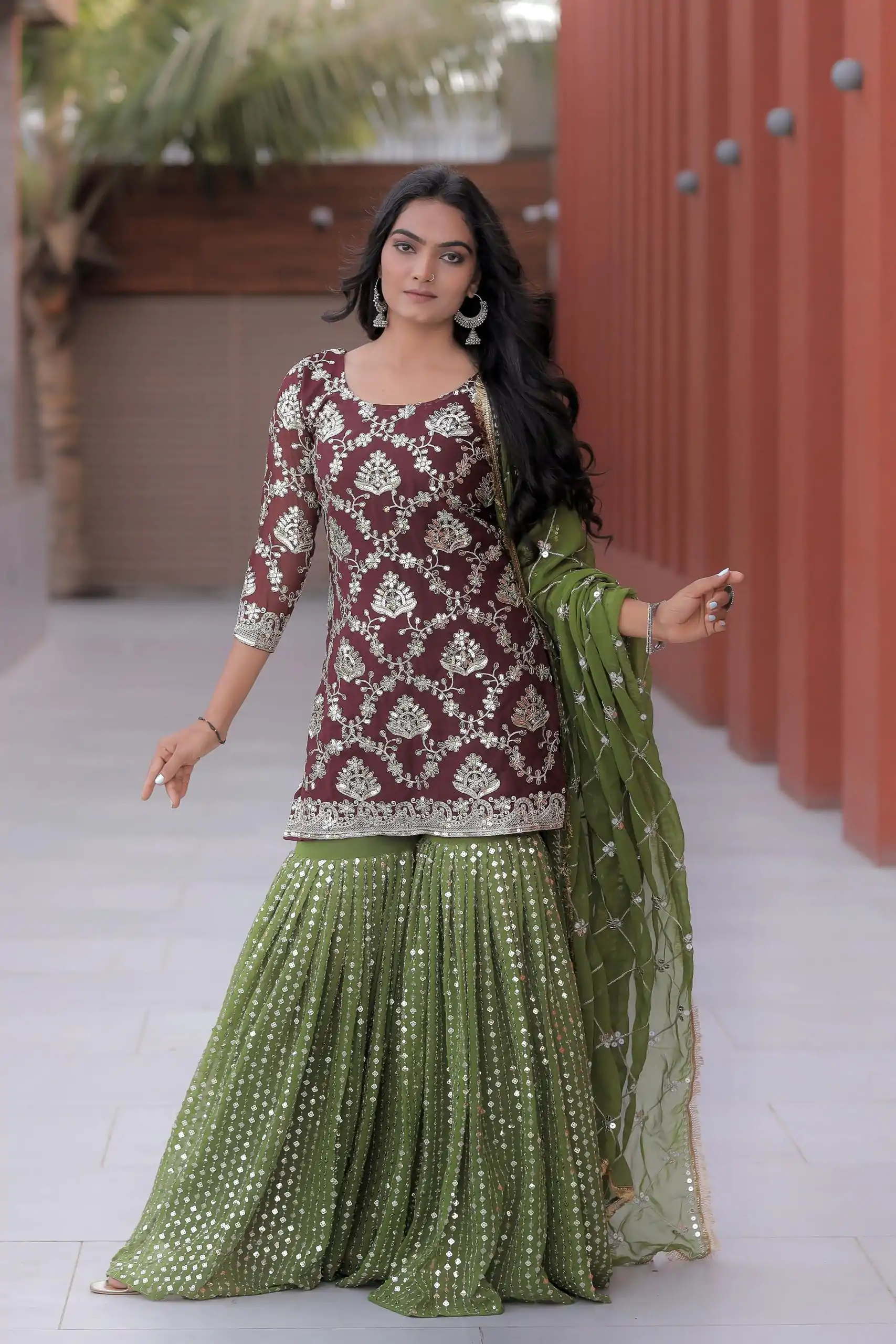 NF 1144 Maroon Color Georgette Embroidery Sequence Salwar Suit Casual, Wedding, Party, Festive, Events . Expected Delivery  4-6 Working Days @2149 | Salwar suit, Designer Suits, Casual Suits, Creative suits, Palazzo Suits, Party Wear Suits, Patiala Suits, Straight Suits