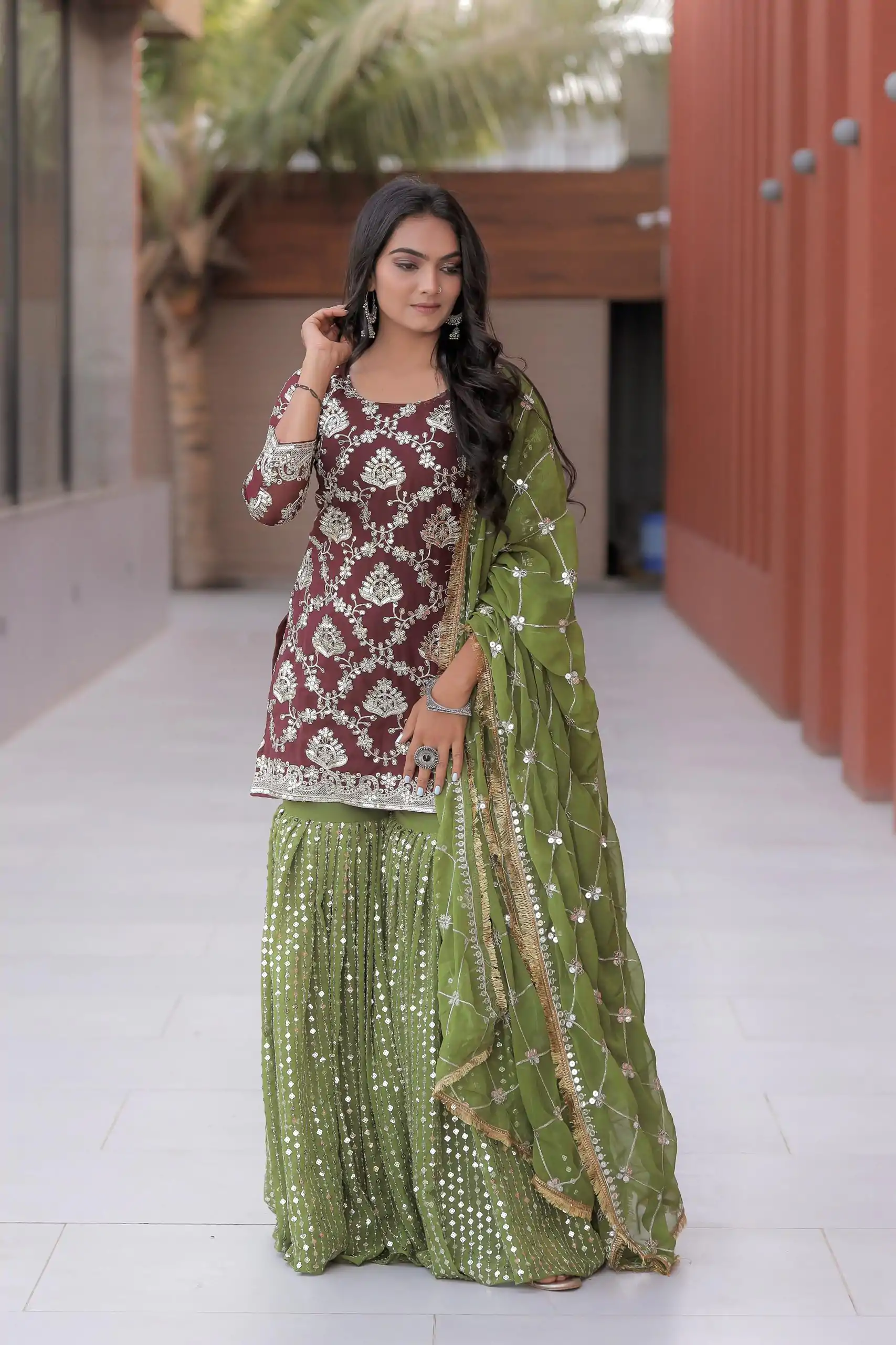 NF 1144 Maroon Color Georgette Embroidery Sequence Salwar Suit Casual, Wedding, Party, Festive, Events . Expected Delivery  4-6 Working Days @2149 | Salwar suit, Designer Suits, Casual Suits, Creative suits, Palazzo Suits, Party Wear Suits, Patiala Suits, Straight Suits