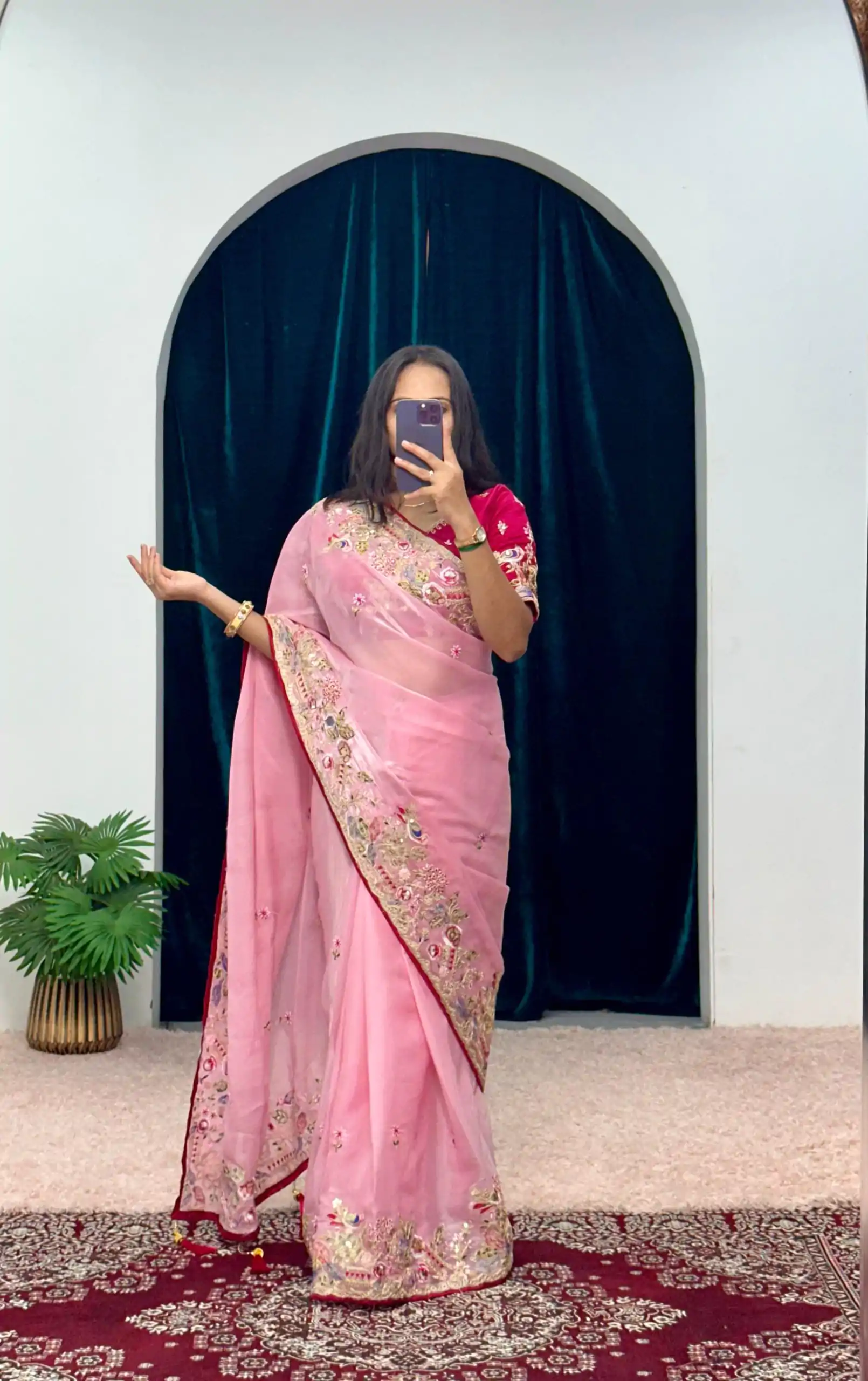 ST 474 Pink Color Jimmy Choo Embroidery Sequins Saree Casual, Wedding, Party, Festive, Events Etc. Expected Delivery 4-6 Working Days @2449/- | Sarees, Bollywood Sarees, Creative Sarees, Designer Sarees, Embroidered Sarees, Ethnic Saree, Modern Digital sarees, Party Wear Sarees