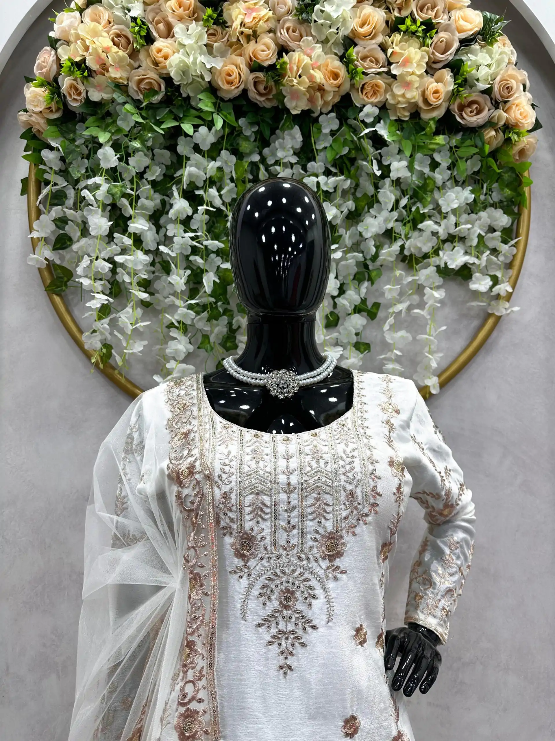 RTC 5720 White Color Chinon Silk Thread Sequence Work Salwar Suit Wedding, Party, Festive, Events Etc. Expected Delivery 4-6 Working Days @2499/- | Salwar suit, Designer Suits, Casual Suits, Creative suits, Palazzo Suits, Patiala Suits, Straight Suits