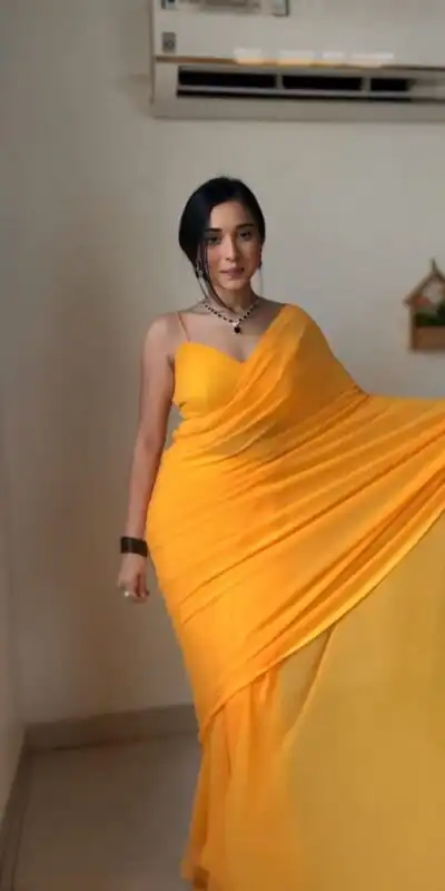 SC 192 Yellow Color Pure Soft Georgette Silk Design All Over Saree , Party Wear, Events, Festivals Expected Delivery 4-6 Working Days 1499/- | Sarees, Bollywood Sarees, Creative Sarees, Designer Sarees, Embroidered Sarees, Ethnic Saree, Modern Digital sarees, Party Wear Sarees