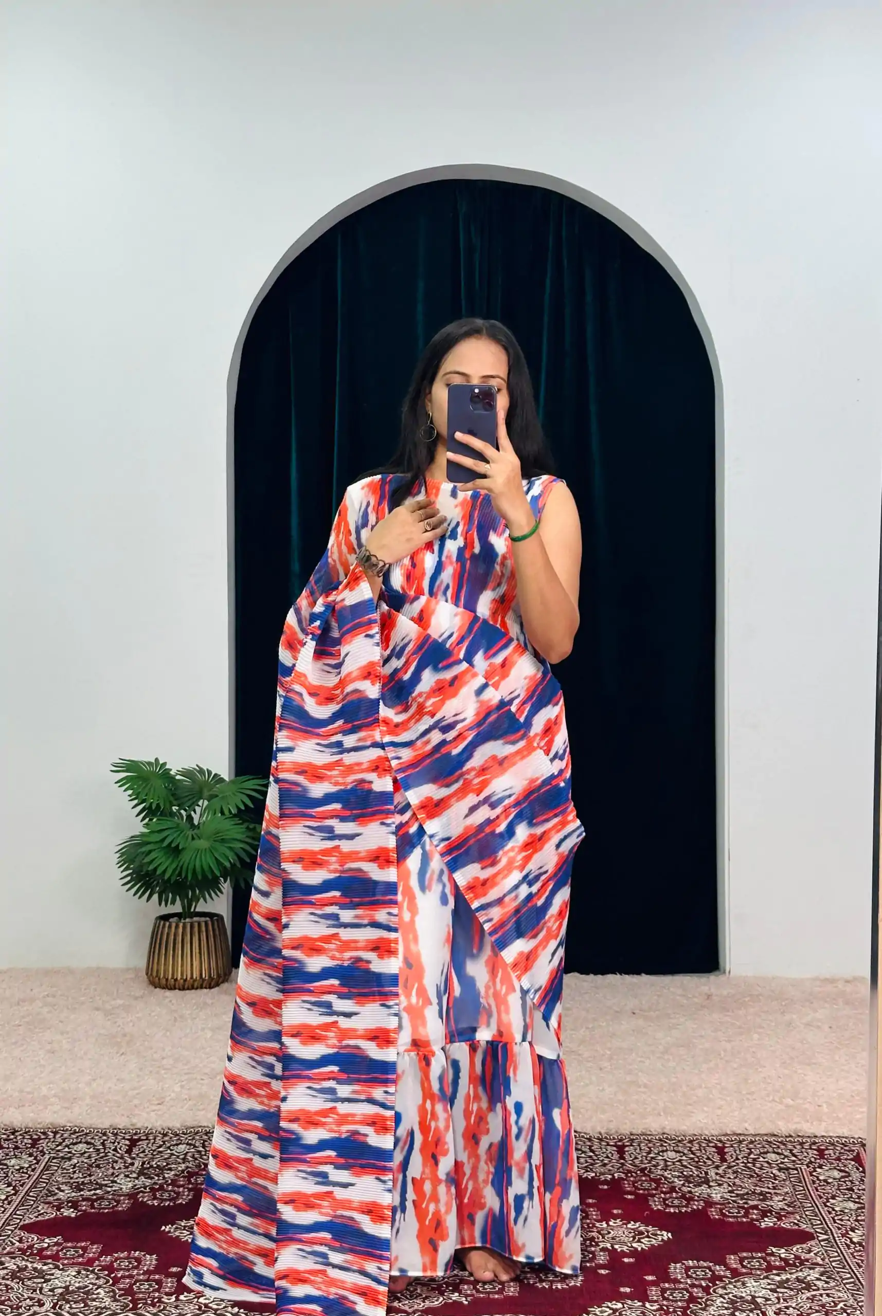 ST 1051 Blue Color Georgette Digital Printed Work Saree Casual, Wedding, Party, Festive, Events Etc. Expected Delivery 4-6 Working Days @1849/- | Sarees, Bollywood Sarees, Creative Sarees, Designer Sarees, Embroidered Sarees, Ethnic Saree, Modern Digital sarees, Party Wear Sarees