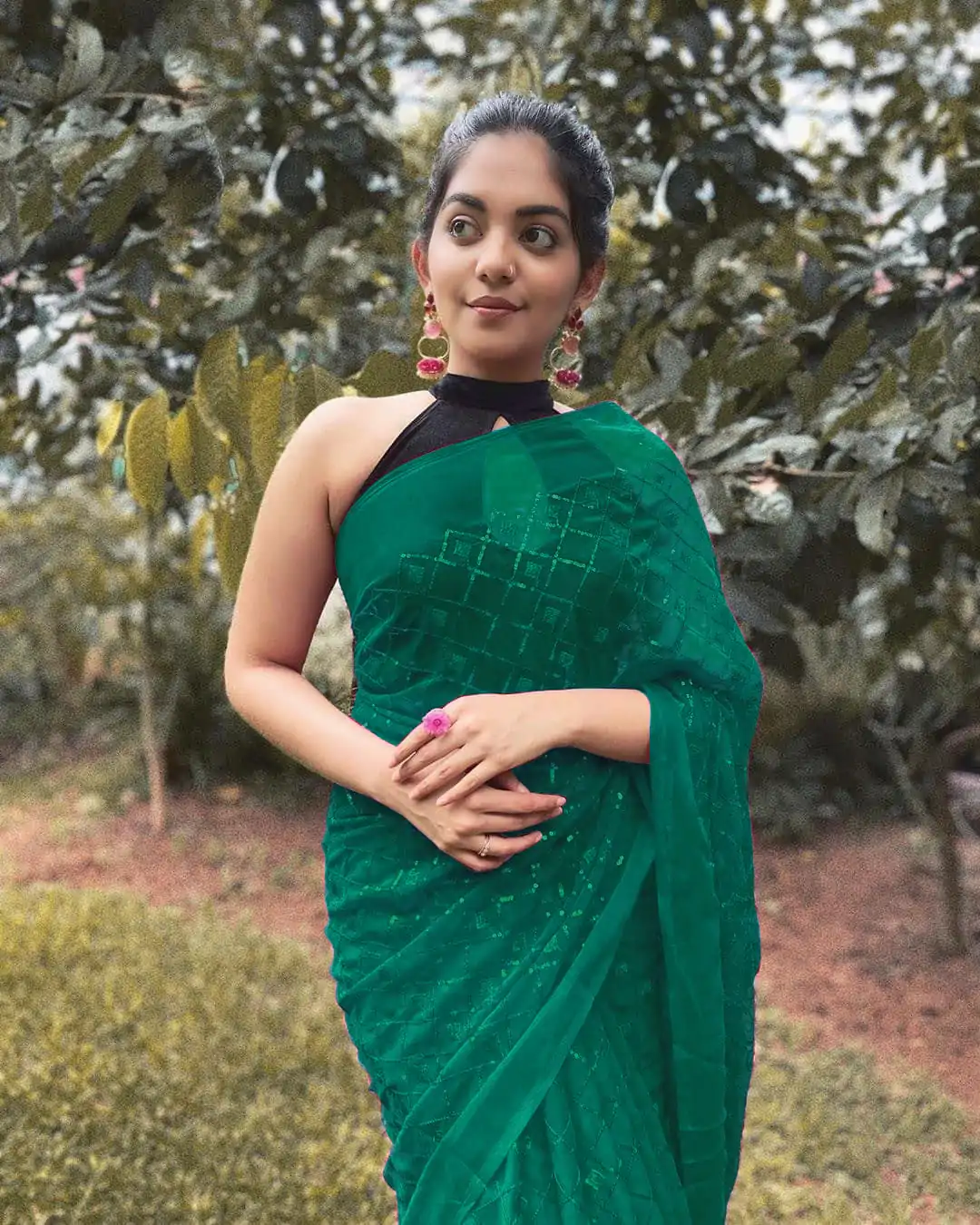 KT 201 Green Color Georgette Fancy Sequence Work Saree Casual, Party Wear, Wedding   Expected Delivery 4-6 Working Days@1649/- | Sarees, Bollywood Sarees, Creative Sarees, Designer Sarees, Embroidered Sarees, Party Wear Sarees