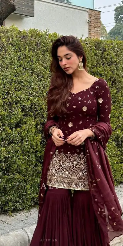 SSR 470 Maroon Color Georgette Embroidery Sequence Salwar Suit Wedding, Party, Festive, Events Expected Delivery 4-6 Working Days @ 1949/- Only | Salwar suit, Designer Suits, Casual Suits, Creative suits, Party Wear Suits, Straight Suits