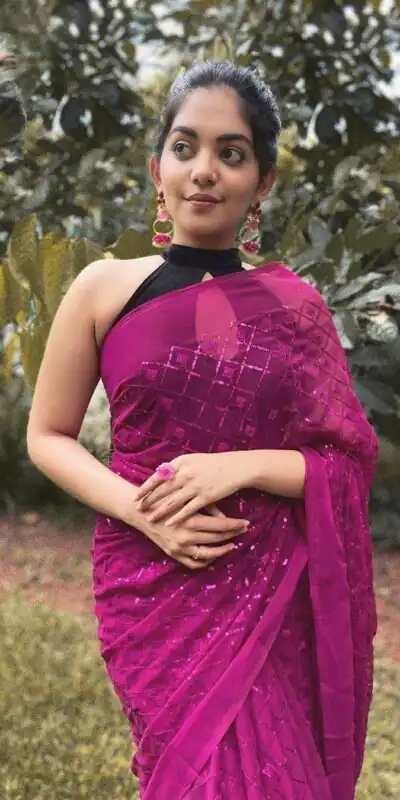 KT 201 Pink Color Georgette Fancy Sequence Work Saree Casual, Party Wear, Wedding Expected Delivery 4-6 Working Days@1649/- | Sarees, Bollywood Sarees, Creative Sarees, Designer Sarees, Embroidered Sarees, Party Wear Sarees