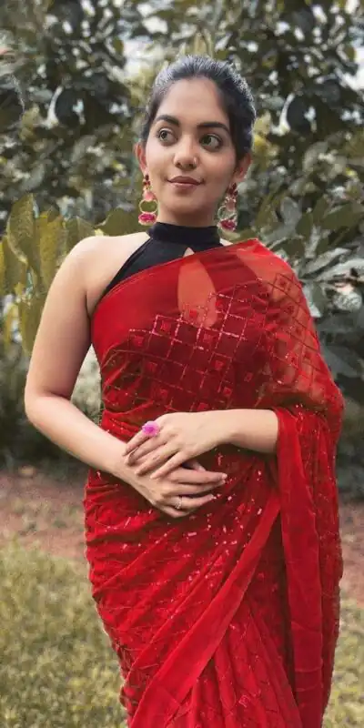 KT 201 Red Color Georgette Fancy Sequence Work Saree Casual, Party Wear, Wedding Expected Delivery 4-6 Working Days@1649/- | Sarees, Bollywood Sarees, Creative Sarees, Designer Sarees, Embroidered Sarees, Party Wear Sarees