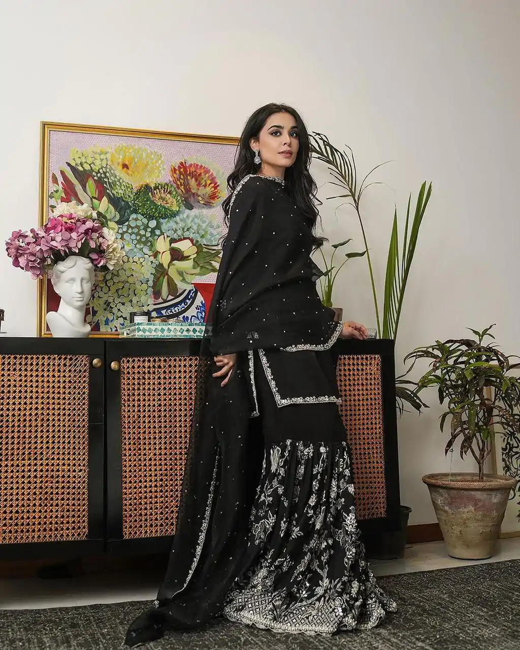 RTC 5718 Black Color Foix Georgette Thread Sequence Work Salwar Suit Wedding, Party, Festive, Events Etc. Expected Delivery 4-6 Working Days @2099/- | Jump Suits, Salwar suit, Designer Suits, Casual Suits, Creative suits, Palazzo Suits, Party Wear Suits, Patiala Suits, Straight Suits