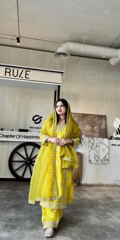 LG 1758 Yellow color Raj wadi Silk Cording Embroidery Salwar Suit Casual, Wedding, Party, Festive, Events . Expected Delivery 4-6 Working Days @1999/- | Salwar suit, Designer Suits, Casual Suits, Creative suits, Palazzo Suits, Party Wear Suits, Patiala Suits, Straight Suits