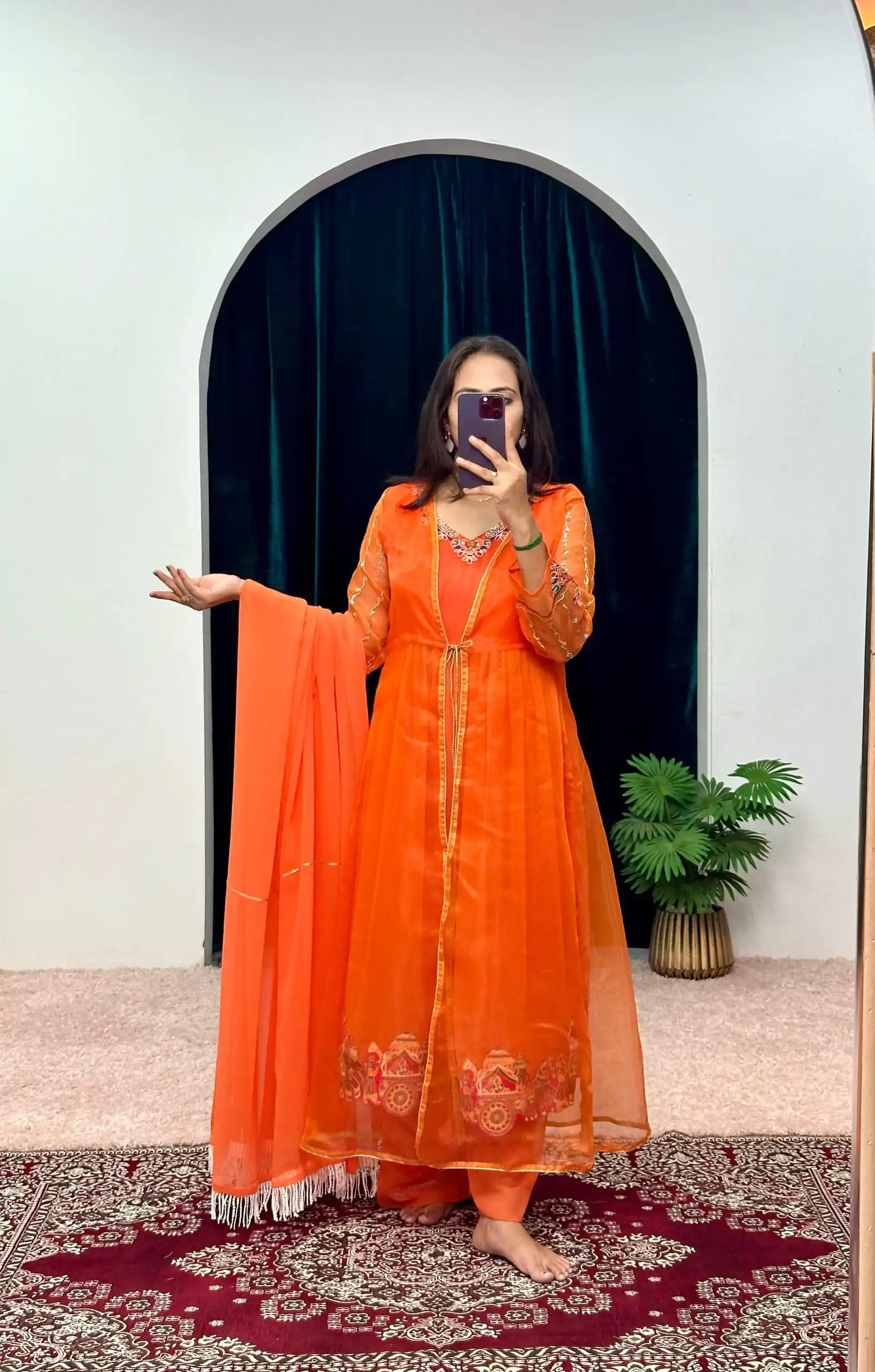 ST 1052 Orange Color Chine Stitched Less Work Salwar Suit Casual, Wedding, Party, Festive, Events Etc. Expected Delivery 4-6 Working Days @2099/- | Salwar suit, Designer Suits, Casual Suits, Creative suits, Palazzo Suits, Party Wear Suits, Patiala Suits, Straight Suits