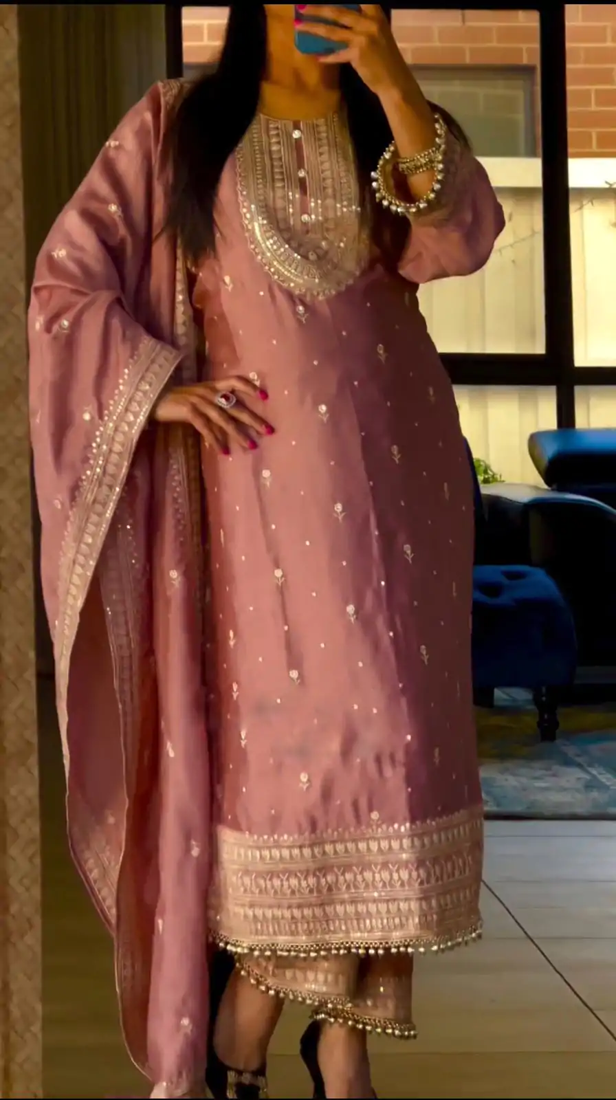 NSR 814 Peach Color Pure Chinnon Silk Embroidery Sequence Salwar Suit Casual, Party Festive, Events Etc. Expected Delivery 4-6 Working Days @2049/- | Jump Suits, Salwar suit, Designer Suits, Casual Suits, Creative suits, Palazzo Suits, Party Wear Suits, Patiala Suits, Straight Suits