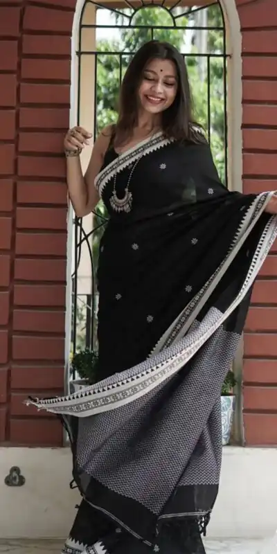KP 5074 Black Color Soft Lilan Slab Weaving Work Saree Casual, Party Wear, Wedding, Events Etc. Expected Delivery 4-6 Working Days @1449/- | Sarees, Bollywood Sarees, Creative Sarees, Designer Sarees, Embroidered Sarees, Ethnic Saree, Modern Digital sarees, Party Wear Sarees