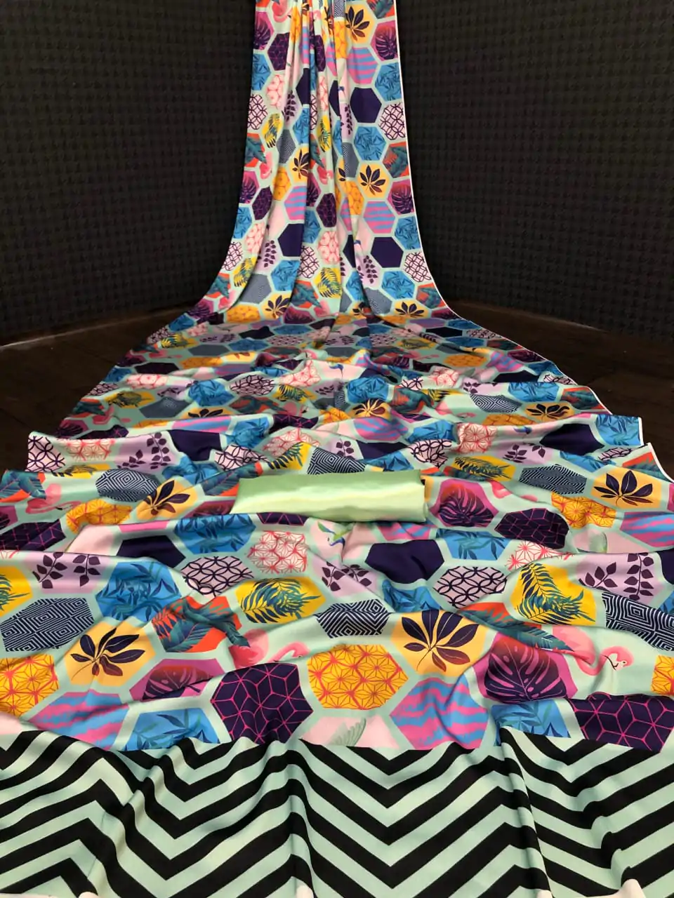 Veechis ANOKHI Navrang Color Heavy Devsena Soft Silk Beautiful Digital Printed Saree Casual, Party Festive, Events. Expected Delivery 4-6 Working Days @1499 | Sarees, Bollywood Sarees, Creative Sarees, Designer Sarees, Embroidered Sarees, Modern Digital sarees, Party Wear Sarees