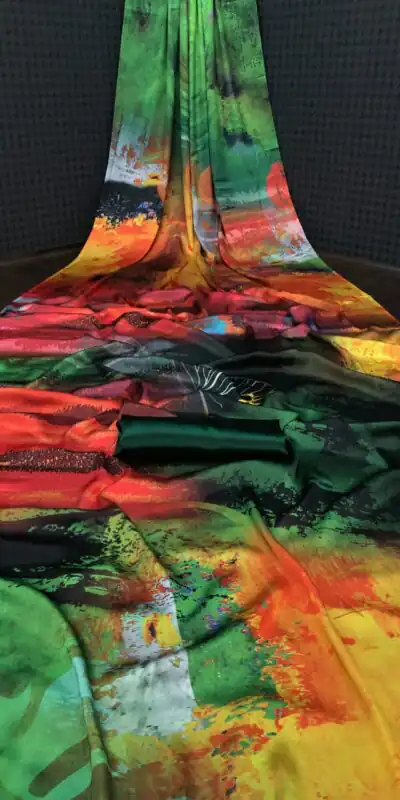 Veechis ANOKHI Rainbow Color Heavy Devsena Soft Silk Beautiful Digital Printed Saree Casual, Party Festive, Events. Expected Delivery 4-6 Working Days @1499 | Sarees, Bollywood Sarees, Creative Sarees, Designer Sarees, Embroidered Sarees, Modern Digital sarees, Party Wear Sarees