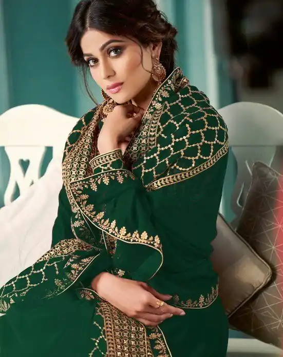 FC ASHIRWAD 8338 Green Color Georgette Embroidery Sequence Sharara Suit Wedding, Party, Festive Expected Delivery 4-6 Working Days  @2549/- | Jump Suits, Salwar suit, Designer Suits, Casual Suits, Creative suits, Palazzo Suits, Party Wear Suits, Patiala Suits, Straight Suits