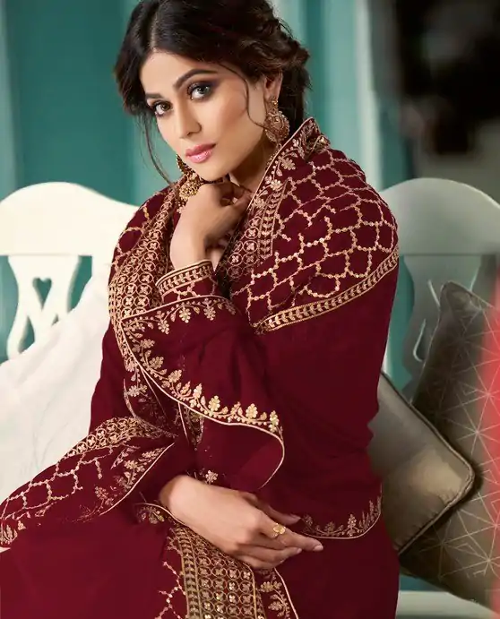 FC ASHIRWAD 8338 Maroon Color Georgette Embroidery Sequence Sharara Suit Wedding, Party, Festive Expected Delivery 4-6 Working Days  @2549/- | Jump Suits, Salwar suit, Designer Suits, Casual Suits, Creative suits, Palazzo Suits, Party Wear Suits, Patiala Suits, Straight Suits