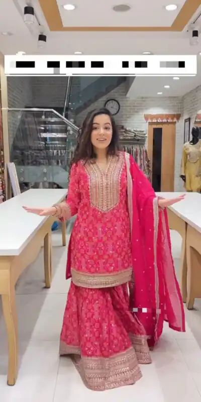 SSR 478 Pink Color Georgette Embroidery Sequence Salwar Suit Wedding, Party, Festive, Events Expected Delivery 4-6 Working Days @ 2199/- | Jump Suits, Salwar suit, Designer Suits, Casual Suits, Creative suits, Palazzo Suits, Party Wear Suits, Patiala Suits, Straight Suits