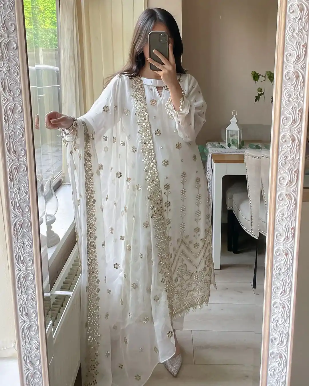 VLM 203 White Color Georgette Embroidery Sequence Salwar Suit Wedding, Party, Festive, Events Expected Delivery 4-6 Working Days @ 1999/- Only | Salwar suit, Designer Suits, Casual Suits, Creative suits, Party Wear Suits, Straight Suits