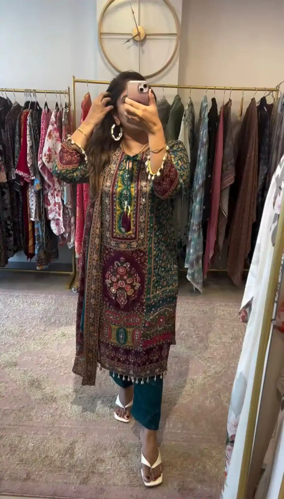 SSR 475 Blue Color Georgette Digital Printed Mirror Handwork Salwar Suit Wedding, Party, Festive, Events Expected Delivery 4-6 Working Days @ 1849/- | Jump Suits, Salwar suit, Designer Suits, Casual Suits, Creative suits, Palazzo Suits, Party Wear Suits, Patiala Suits, Straight Suits