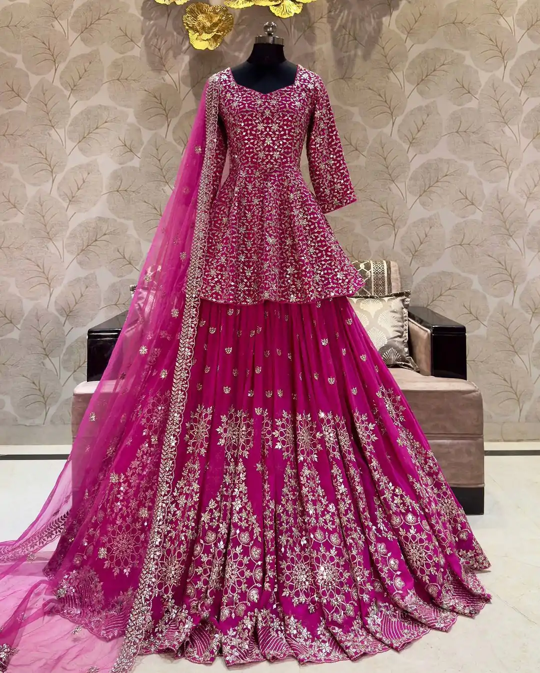 NSR 819 Pink Color Georgette Embroidery Sequence Salwar Suit Casual, Party Festive, Events Etc. Expected Delivery 4-6 Working Days @2449/- | Jump Suits, Salwar suit, Designer Suits, Casual Suits, Creative suits, Palazzo Suits, Party Wear Suits, Patiala Suits, Straight Suits