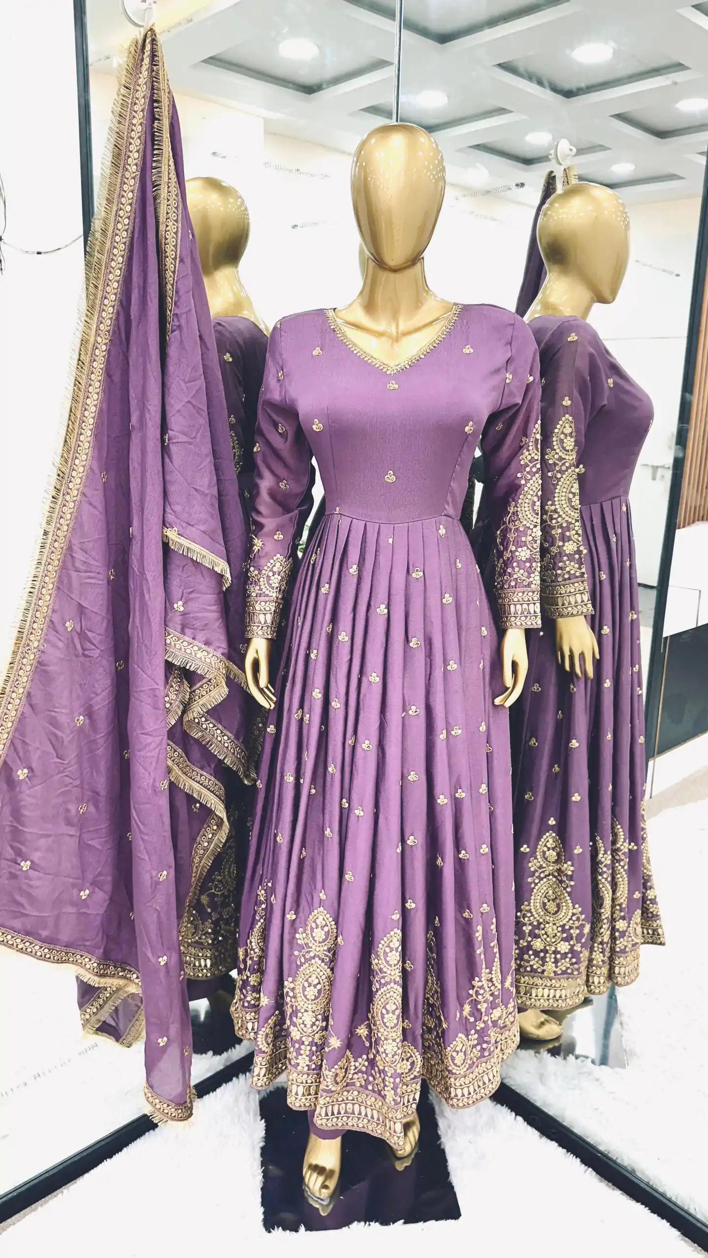 SR 1632 Purple Color Chinon Silk Malty Embroidery Sequence Sharara Suit Wedding, Party, Festive, Events Etc. Expected Delivery 4-6 Working Days @2049Only | Salwar suit, Designer Suits, Casual Suits, Creative suits, Palazzo Suits, Party Wear Suits, Straight Suits