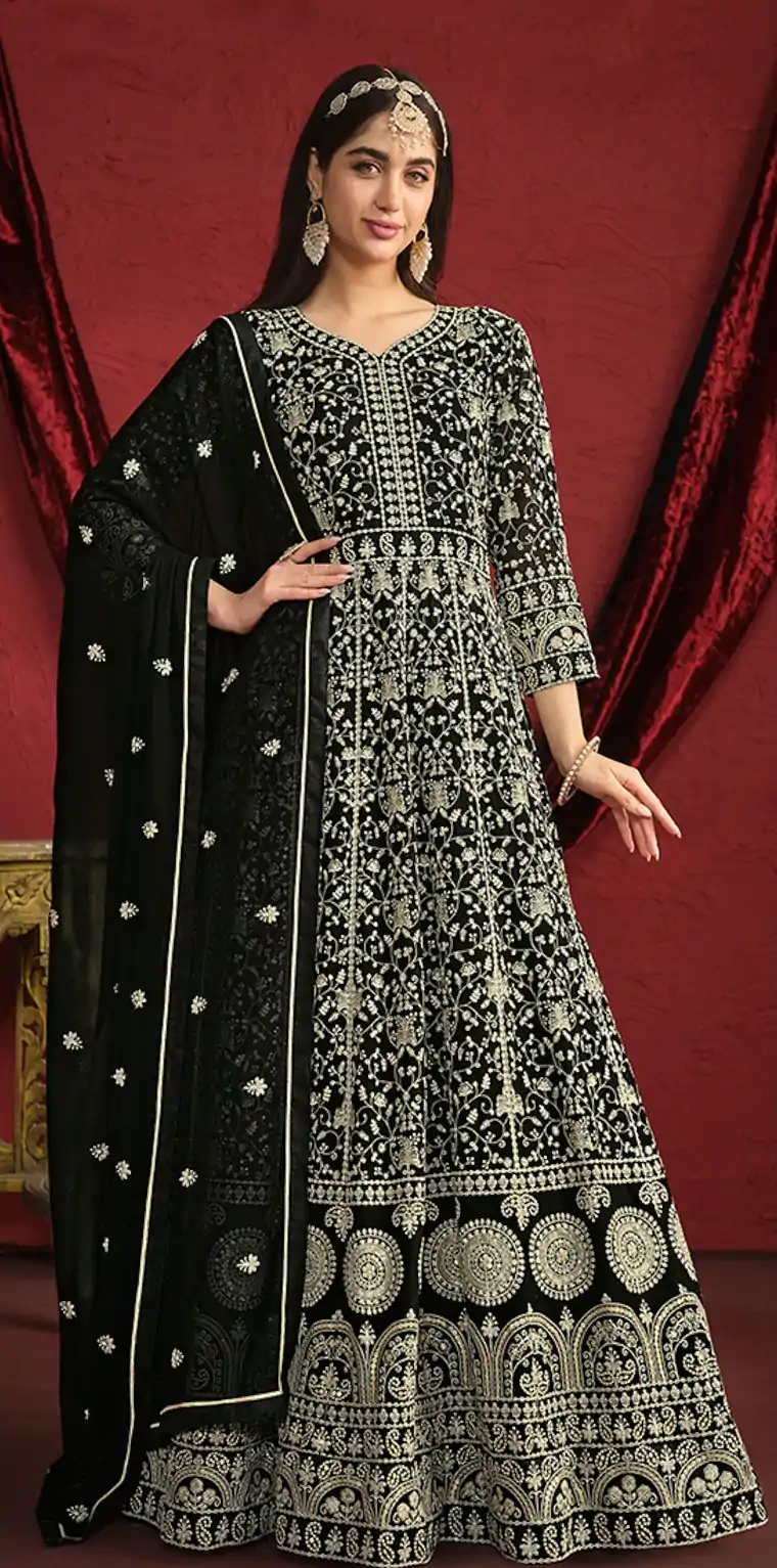 FC DANI 2911 Black Color Georgette Embroidery Salwar Suit Wedding, Party, Festive events, Expected Delivery  4-6 Working Days @3399 | Salwar suit, Designer Suits, Casual Suits, Creative suits, Palazzo Suits, Party Wear Suits, Patiala Suits, Straight Suits
