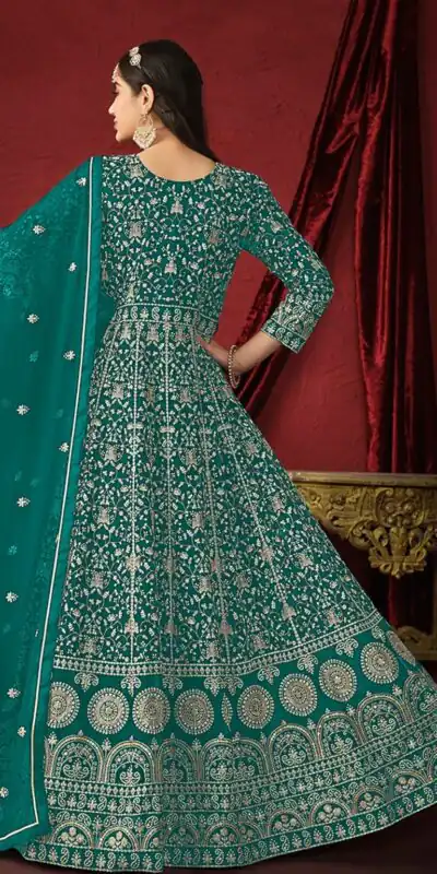 FC DANI 2911 Peacock Green ColorGeorgette Embroidery Salwar Suit Wedding, Party, Festive events, Expected Delivery  4-6 Working Days @3399 | Salwar suit, Designer Suits, Casual Suits, Creative suits, Palazzo Suits, Party Wear Suits, Patiala Suits, Straight Suits