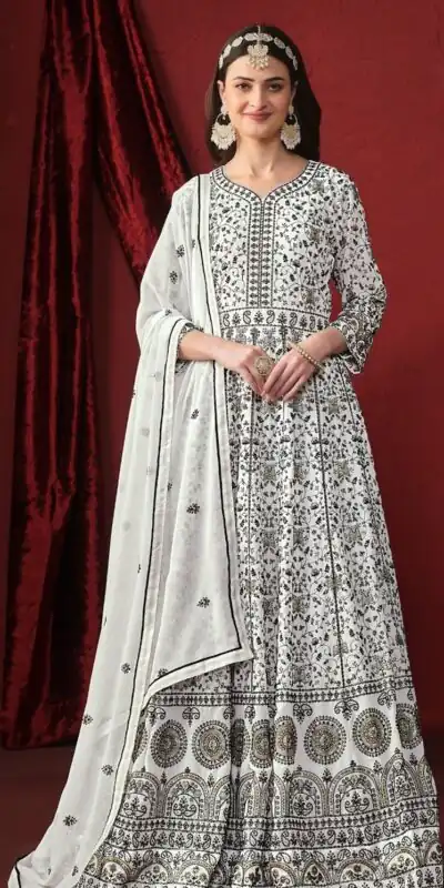 FC DANI 2911 White  Color Vaishnavi Net Embroidery Salwar Suit Wedding, Party, Festive events, Expected Delivery  4-6 Working Days @3399 | Salwar suit, Designer Suits, Casual Suits, Creative suits, Palazzo Suits, Party Wear Suits, Patiala Suits, Straight Suits