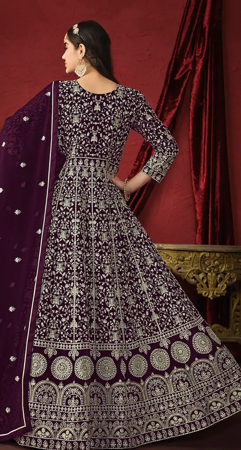 FC DANI 2911 Wine Color Georgette Embroidery Salwar Suit Wedding, Party, Festive events, Expected Delivery  4-6 Working Days @3399 | Salwar suit, Designer Suits, Casual Suits, Creative suits, Palazzo Suits, Party Wear Suits, Patiala Suits, Straight Suits