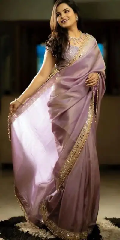 BT 3106 Purple Color Silver Tissue Silk Embroidery Sequence Saree Casual, Party Wear, Traditional Wear, Wedding Wear, Events Etc.@1999/- | Sarees, Bollywood Sarees, Creative Sarees, Designer Sarees, Ethnic Saree, Modern Digital sarees, Party Wear Sarees