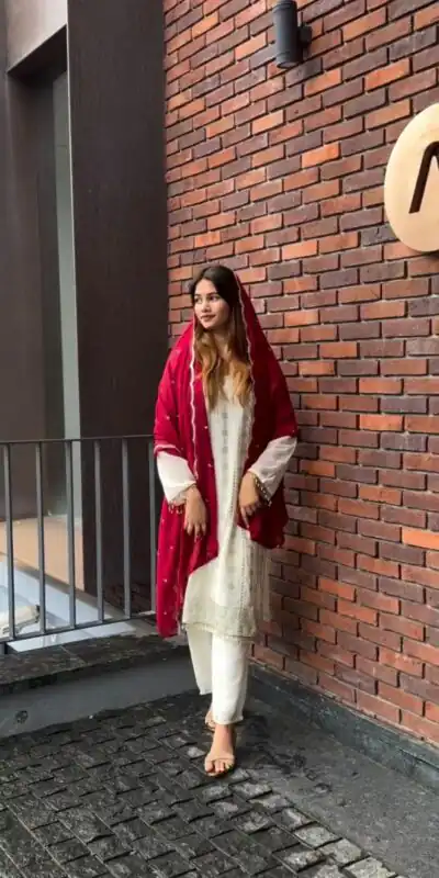 AD 170 White Color Georgette Embroidery Work Sharara Suit Casual, Wedding, Party, Festive, Events Etc. Expected Delivery 4-6 Working Days @1999/- | Jump Suits, Salwar suit, Designer Suits, Casual Suits, Creative suits, Palazzo Suits, Party Wear Suits, Patiala Suits, Straight Suits