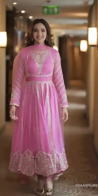 NF 817 Pink Color Georgette Sequence Embroidery Anarkali Suit Casual, Wedding, Party, Festive, Events . Expected Delivery  4-6 Working Days @2099 | Anarkali Suits, Bollywood Anarkali, Creative-Anarkali, Designer Anarkali, Embroidered Anarkali, Party Wear Anarkali