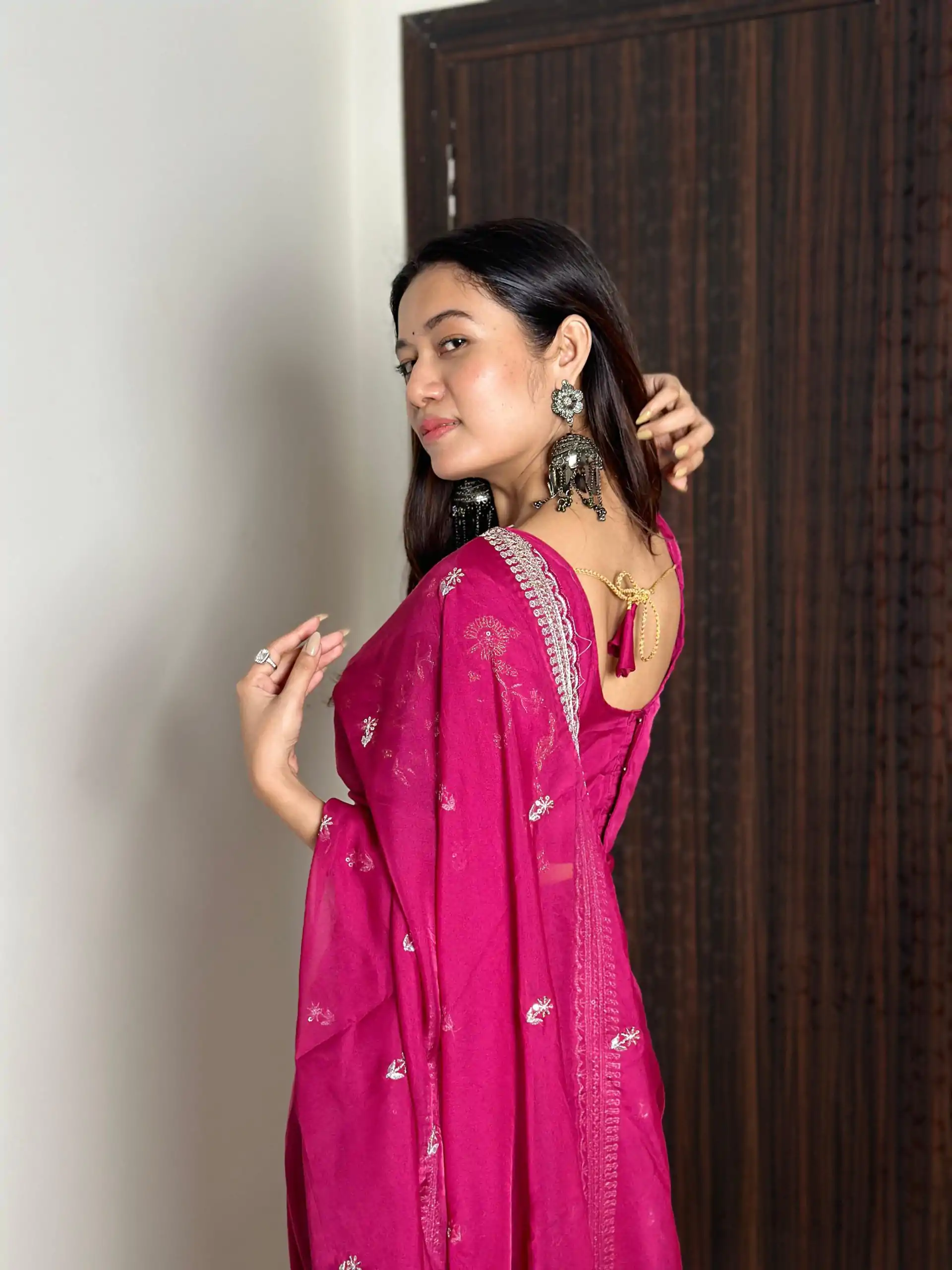 AC MAGIC CIRCLE Pink Color Pure Soft Organza Embroidery Zari Saree Casual, Wedding, Festive, Events Expected Delivery 4-6 Working Days @2099/- | Sarees, Bollywood Sarees, Creative Sarees, Designer Sarees, Embroidered Sarees, Ethnic Saree, Modern Digital sarees, Party Wear Sarees