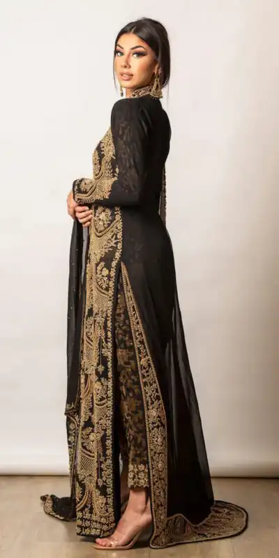 KD 1268 Black Color Georgette Thread Sequence Work Salwar Suit Casual, Party, Festive, Events Wedding Etc. Expected Delivery 4-6 Working Days @2549/- | Salwar suit, Designer Suits, Casual Suits, Creative suits, Palazzo Suits, Party Wear Suits, Straight Suits