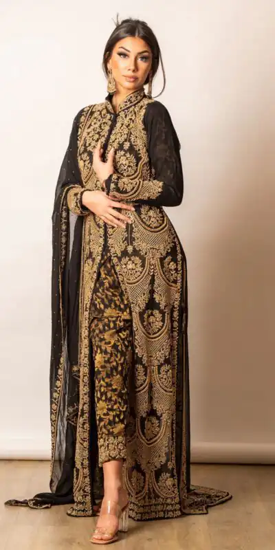 KD 1268 Black Color Georgette Thread Sequence Work Salwar Suit Casual, Party, Festive, Events Wedding Etc. Expected Delivery 4-6 Working Days @2549/- | Salwar suit, Designer Suits, Casual Suits, Creative suits, Palazzo Suits, Party Wear Suits, Straight Suits