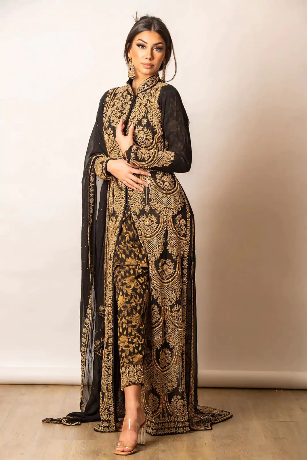 KD 1268 Black Color Georgette Thread Sequence Work Salwar Suit Casual, Party, Festive, Events Wedding Etc.  Expected Delivery 4-6 Working Days @2549/- | Salwar suit, Designer Suits, Casual Suits, Creative suits, Palazzo Suits, Party Wear Suits, Straight Suits