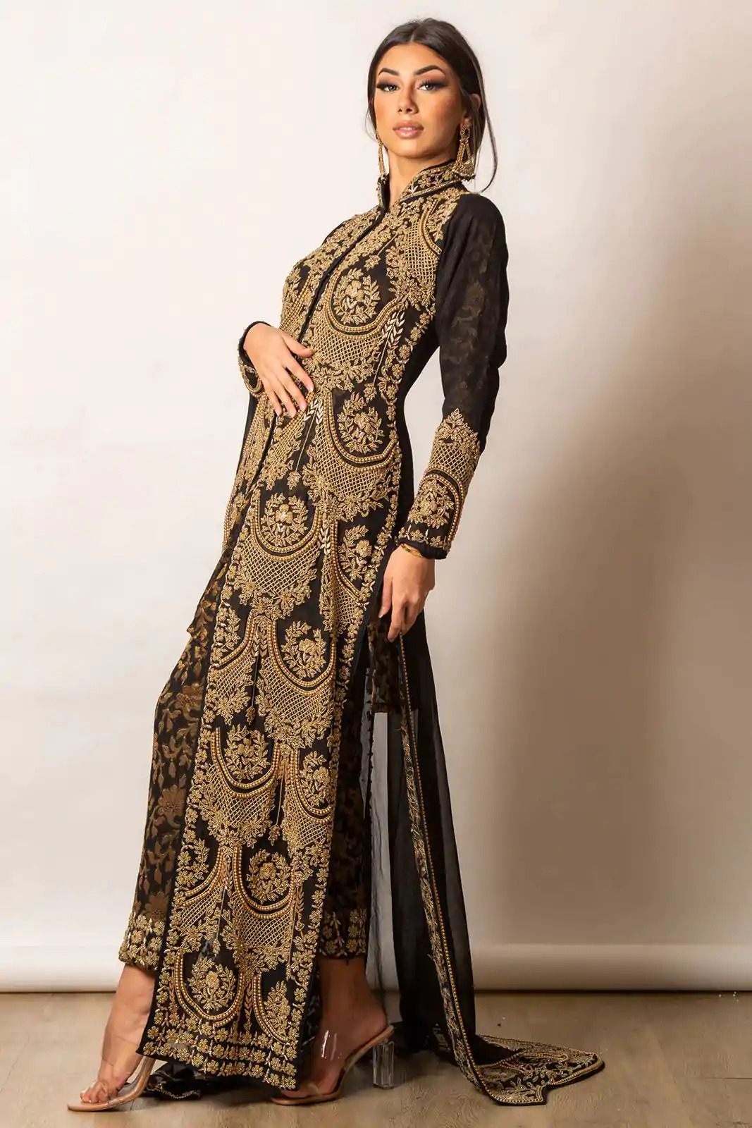 KD 1268 Black Color Georgette Thread Sequence Work Salwar Suit Casual, Party, Festive, Events Wedding Etc.  Expected Delivery 4-6 Working Days @2549/- | Salwar suit, Designer Suits, Casual Suits, Creative suits, Palazzo Suits, Party Wear Suits, Straight Suits