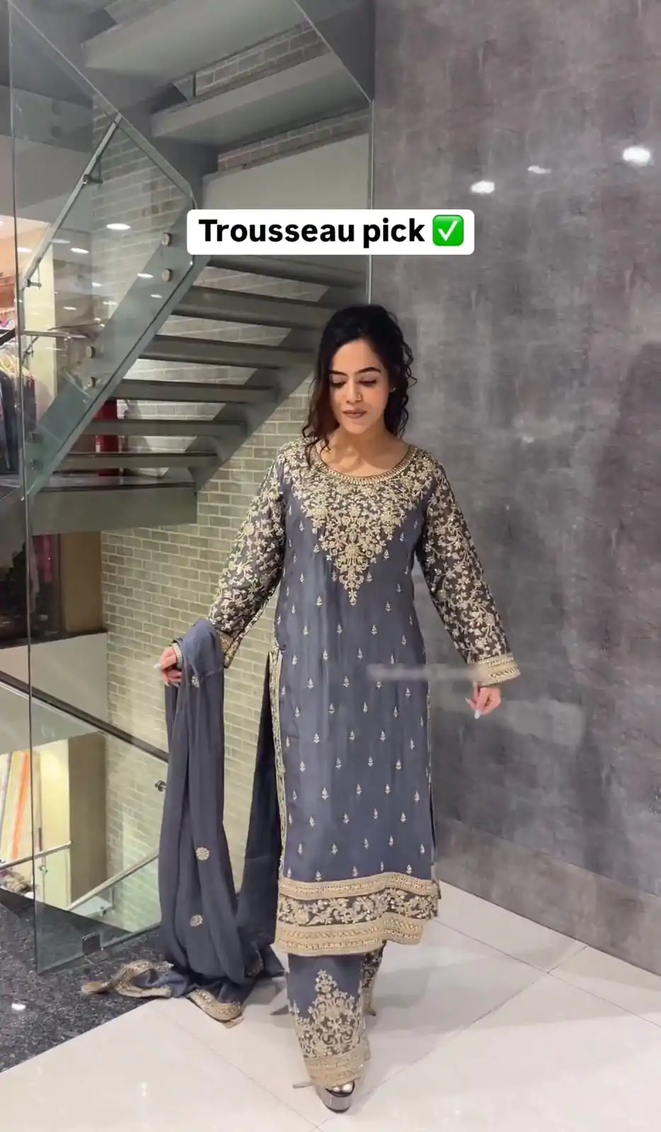 SSR 477 Cement Color Chinnon Silk Embroidery Sequence Salwar Suit Wedding, Party, Festive, Events Expected Delivery 4-6 Working Days @ 2099/- | Jump Suits, Salwar suit, Designer Suits, Casual Suits, Creative suits, Palazzo Suits, Party Wear Suits, Patiala Suits, Straight Suits