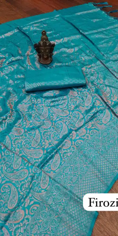 GK Kubera Firozi Color Soft Silk Beautiful Rich Pallu All Over Saree Events Casual Wedding Festive . Expected Delivery  4-6 Working Days @1699/- | Sarees, Bollywood Sarees, Creative Sarees, Designer Sarees, Embroidered Sarees, Ethnic Saree, Modern Digital sarees, Party Wear Sarees